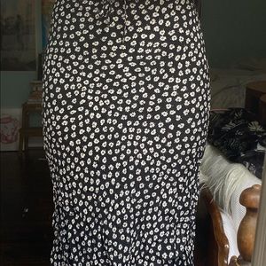 Madewell midi floral skirt